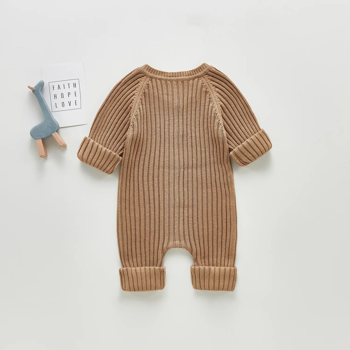 Knitted baby romper BASIC