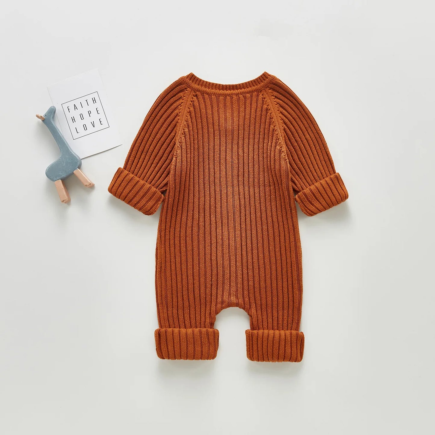 Knitted baby romper BASIC