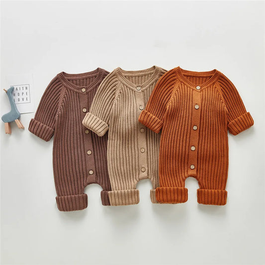 Knitted baby romper BASIC