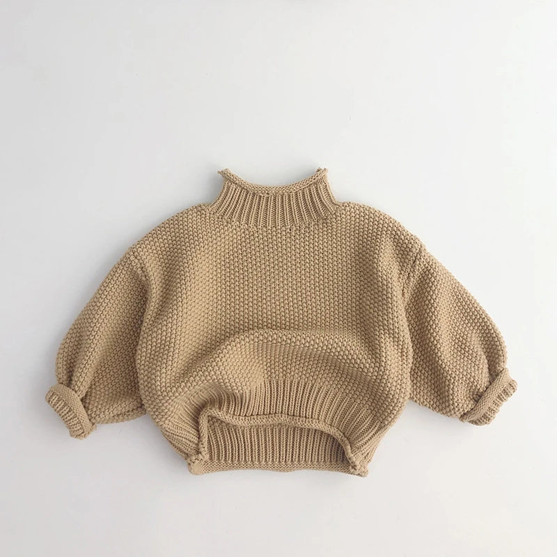 Knitted high neck sweater BASIC