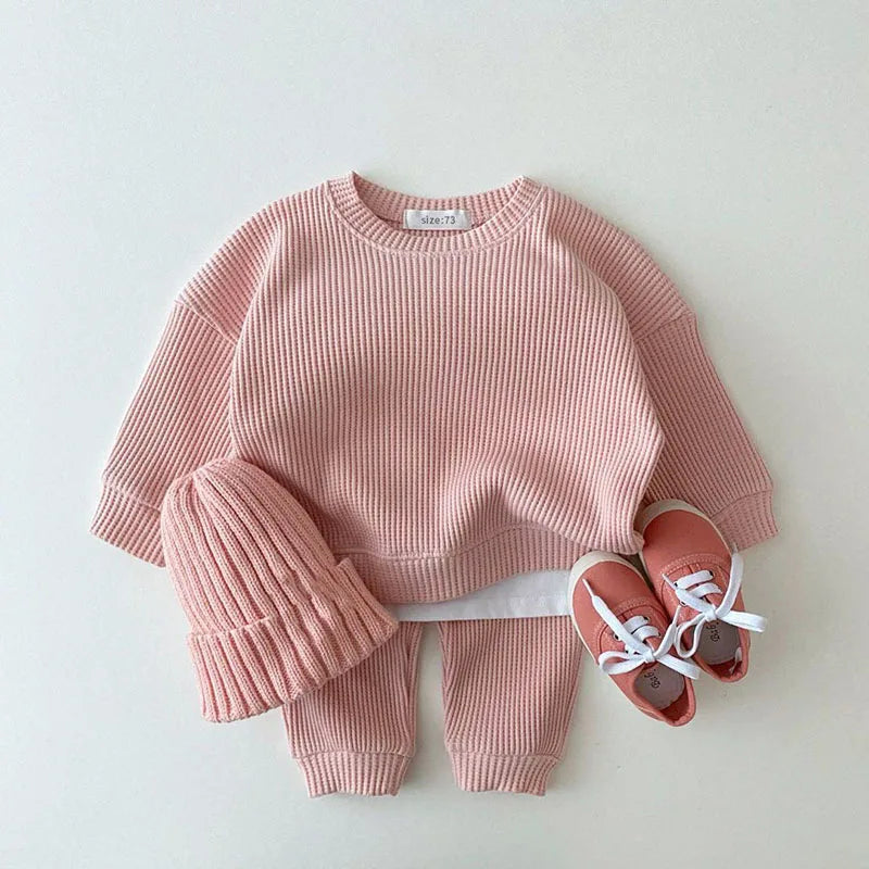 Ribbed sweater & trousers set BASIC