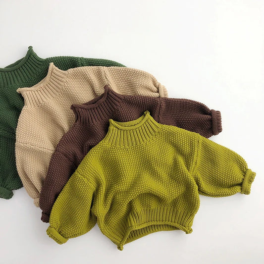 Knitted high neck sweater BASIC