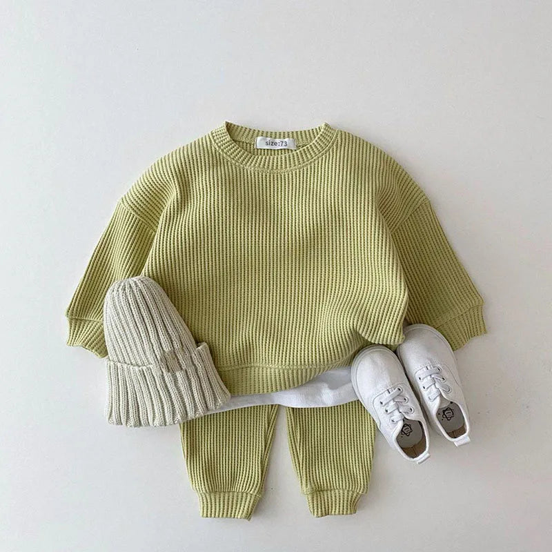 Ribbed sweater & trousers set BASIC