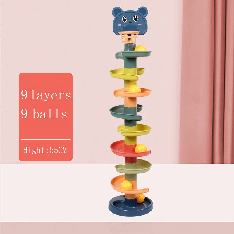 Rolling ball basket tower FUN