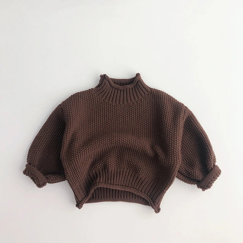 Knitted high neck sweater BASIC