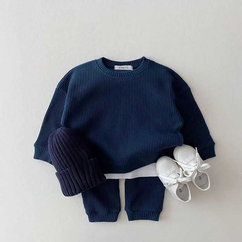 Ribbed sweater & trousers set BASIC