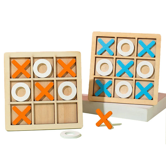 Montessori Play Game Wooden Toy Mini Chess Interaction Puzzle Training Brain Learing Early Educational Toys For Children Kids