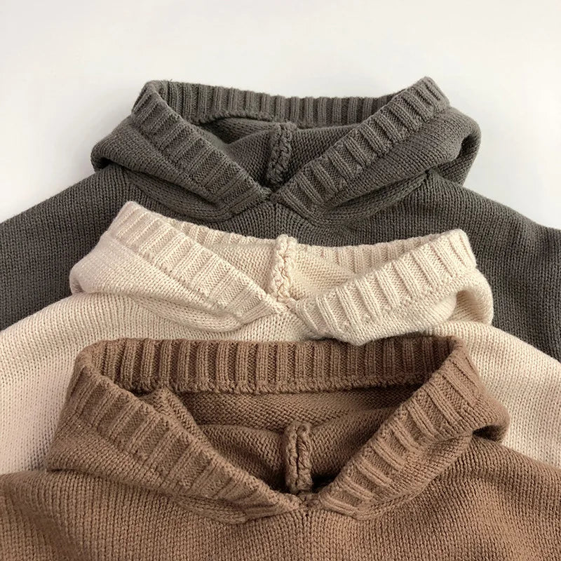 Pull à capuche en mailles BASIC