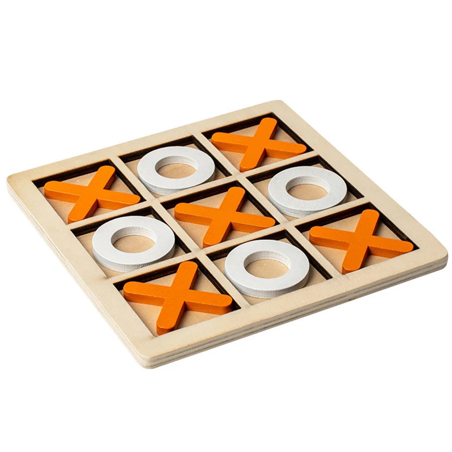 Montessori Play Game Wooden Toy Mini Chess Interaction Puzzle Training Brain Learing Early Educational Toys For Children Kids