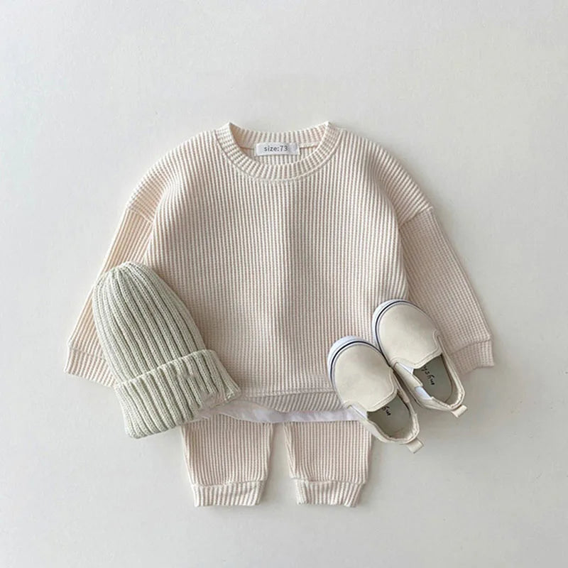 Ribbed sweater & trousers set BASIC