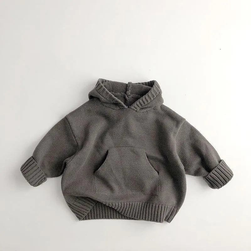 Pull à capuche en mailles BASIC