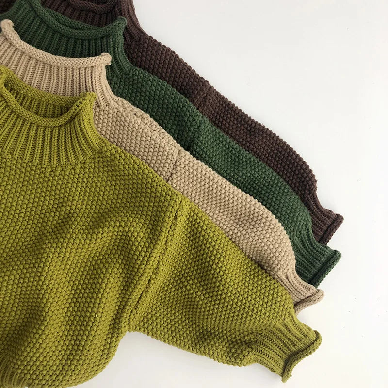 Knitted high neck sweater BASIC